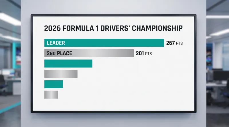 Antonelli has opened a commanding 66-point lead over his teammate in the Drivers' Championship.