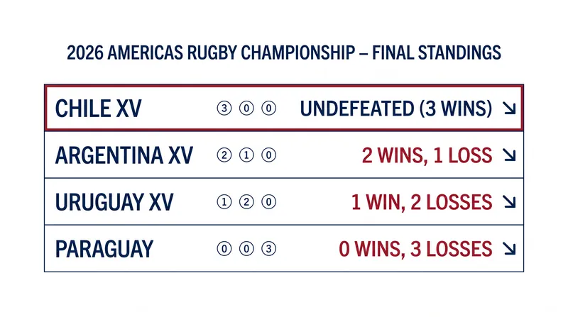 Chile XV finished the relaunched Americas Rugby Championship as the only undefeated team.