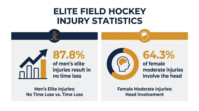 Recent FIH data highlights the disparity in injury severity and location across elite field hockey.