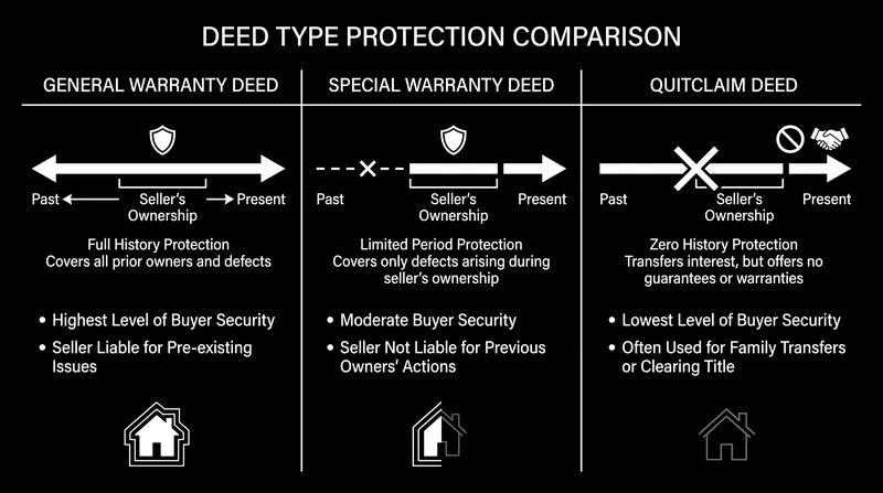 How liability scales across the three primary deed structures.