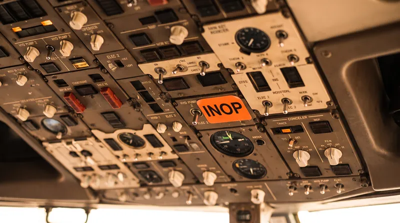 When a component is deferred under the MEL, it is physically placarded in the cockpit so the flight crew is aware of its status.