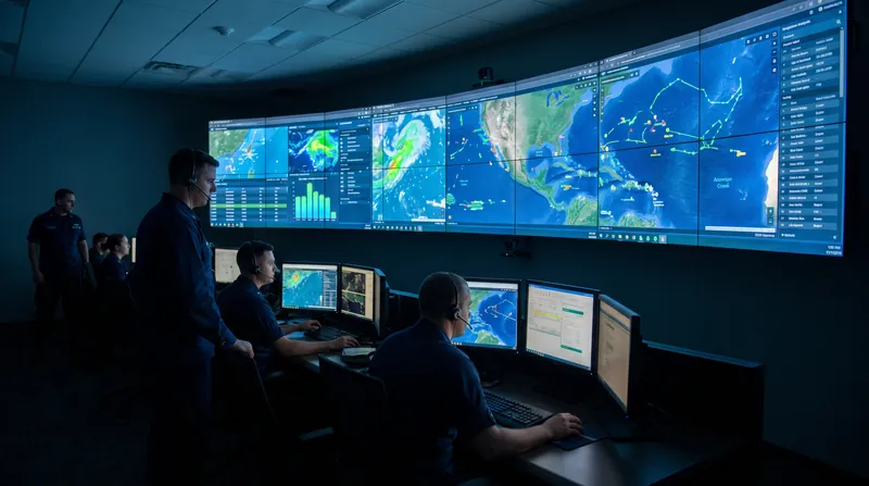 The fusion of RF, SAR, and AIS data allows analysts to isolate non-cooperative targets.