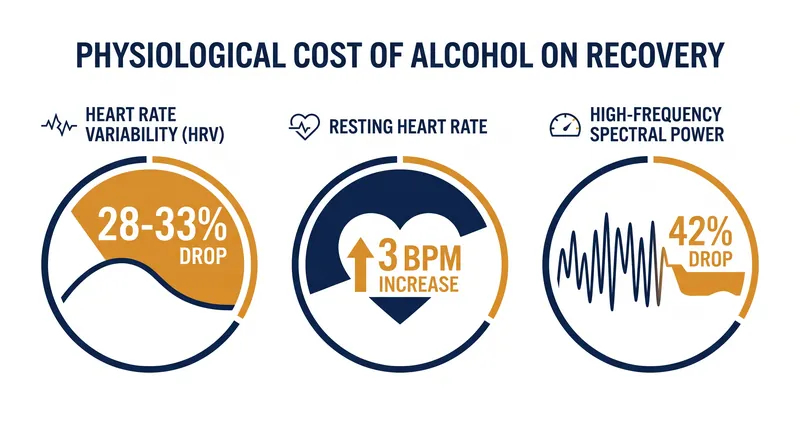 Even moderate alcohol consumption triggers a measurable autonomic stress response.