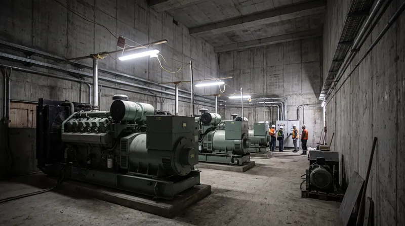 Emergency diesel generators provide the only power keeping the plant's reactors and spent fuel pools cool.