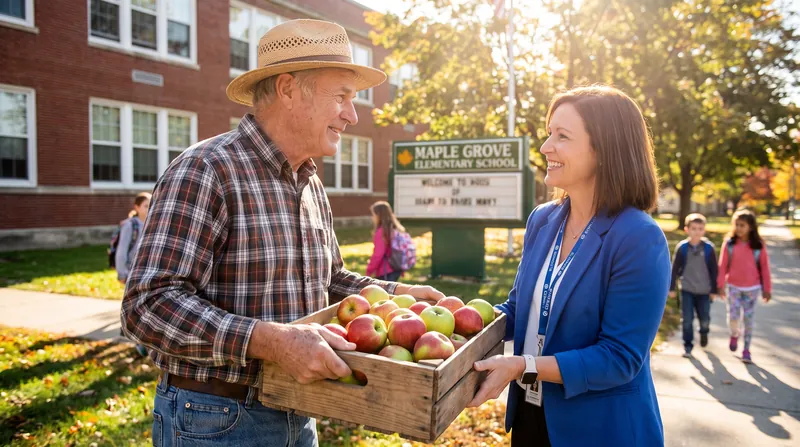 The initiative expands local procurement options, connecting regional farmers directly with school districts.