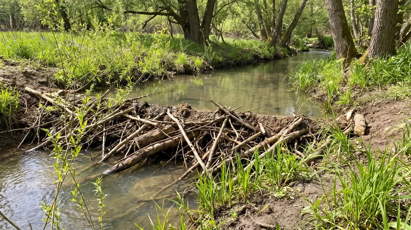 By raising the water table, BDAs allow riparian vegetation to recover along previously dry banks.