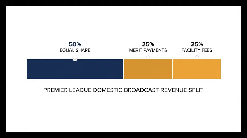Domestic broadcast revenue is rigidly divided into three pillars.