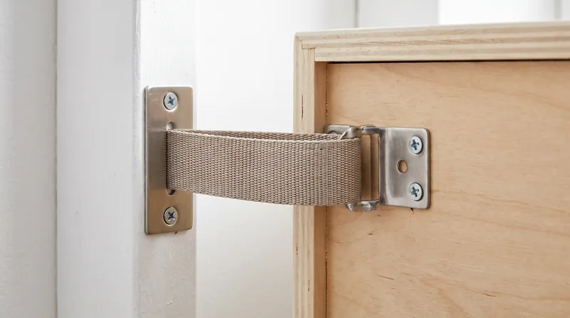Safety advocates stress the importance of anchoring all heavy furniture to wall studs.