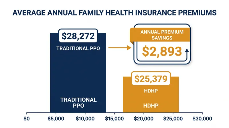 High-Deductible Health Plans offer significant upfront premium savings, but transfer first-dollar risk to the patient.