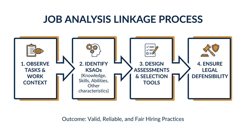 How organizations link human traits to legally defensible hiring criteria.
