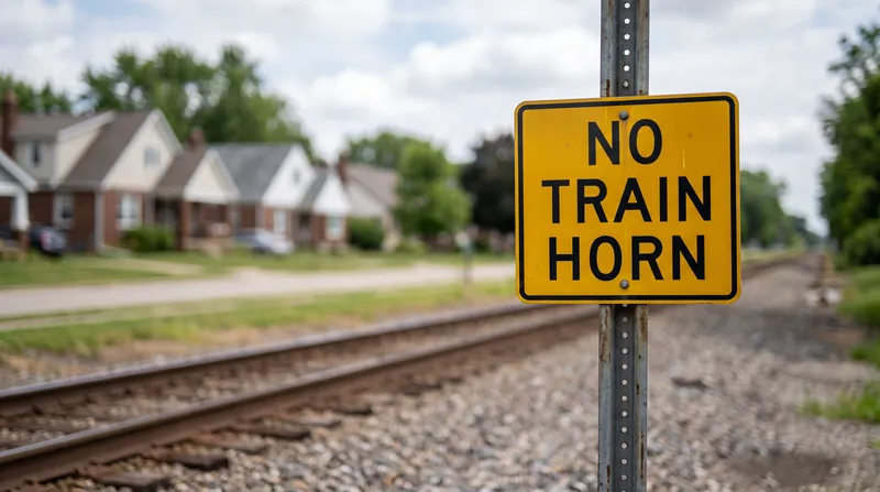 Municipalities are required to post specific signage at crossings where routine train horns have been silenced.