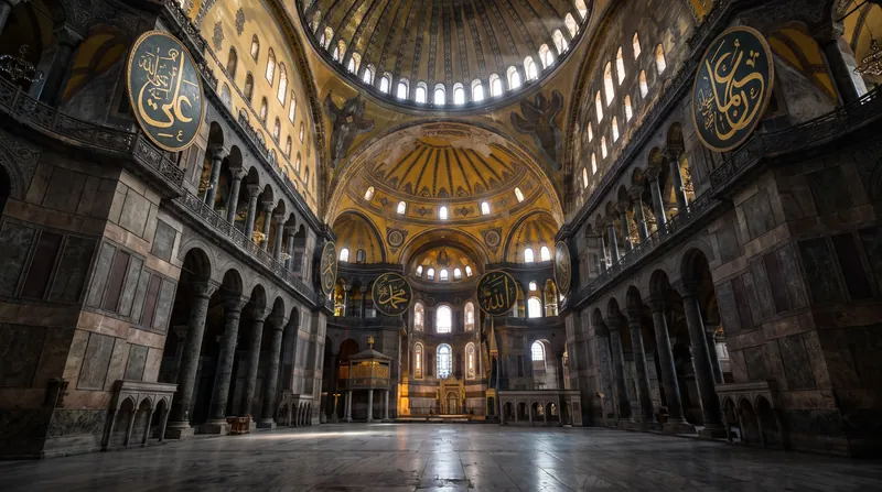 The Hagia Sophia in Constantinople was the site of the mutual excommunications in 1054 CE that formalized the Great Schism.