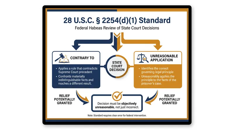 The two pathways for federal habeas relief under 28 U.S.C. § 2254(d)(1).