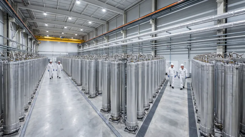 Because light water absorbs neutrons, reactors using it require fuel enriched in uranium-235 via industrial centrifuge cascades.