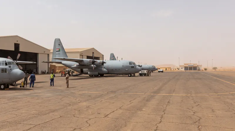 Merowe Air Base, where the Sudanese military allegedly stored hundreds of chemical munitions.