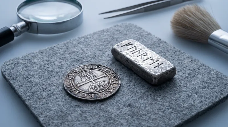 One of the silver bars in the hoard bears a runic inscription that experts believe spells 'hutu.'