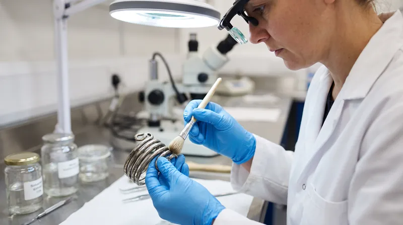 Conservators at the National Museum of Denmark are stabilizing the artifacts and analyzing their metallurgical origins.