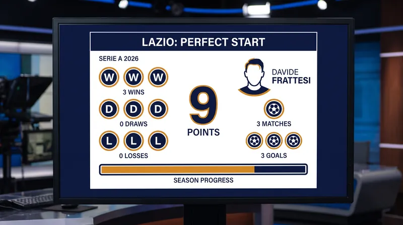Lazio's flawless start to the 2026 Serie A campaign.