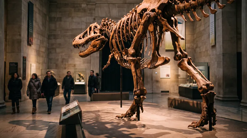 The Academy displayed the first mounted dinosaur skeleton in the world in 1868.