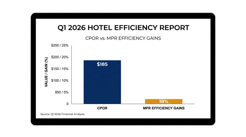 In Q1 2026, productivity gains from routing software helped offset rising labor costs per occupied room.