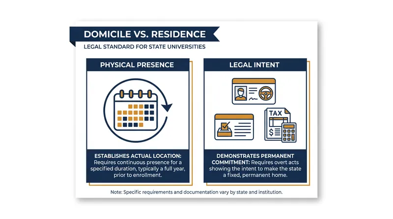 Establishing domicile requires both physical presence and legal intent.