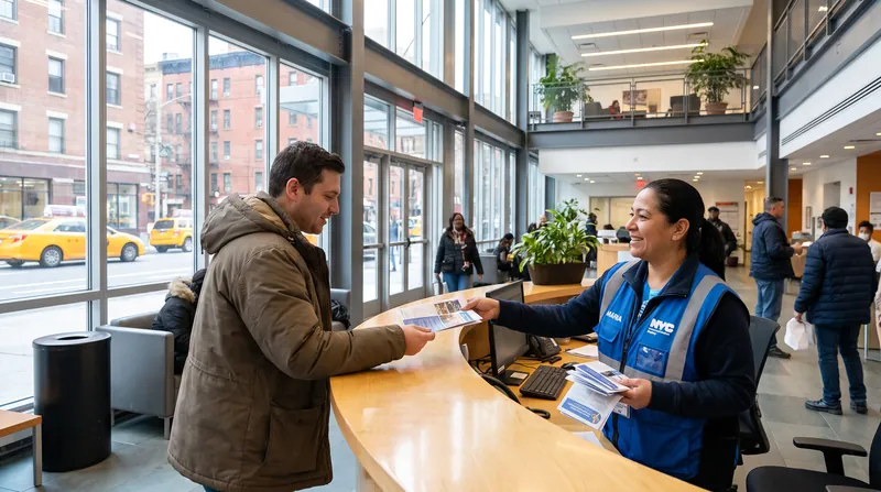 Workers will be able to access the office's resources through everyday municipal touchpoints, including public libraries and IDNYC offices.