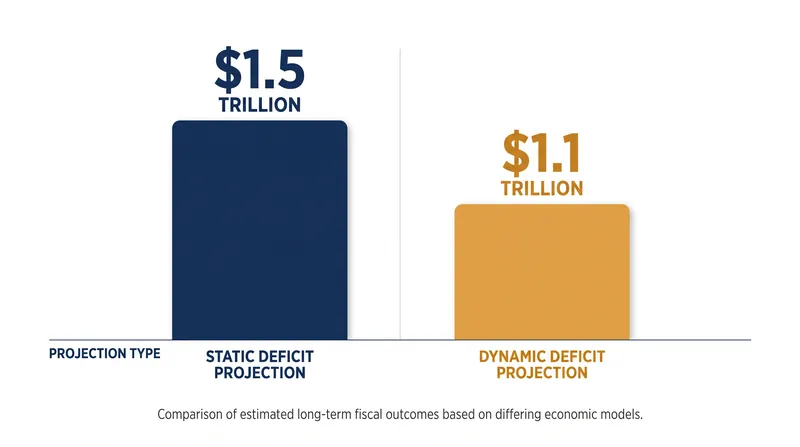 Dynamic scoring attempts to account for behavioral changes, significantly altering deficit projections.