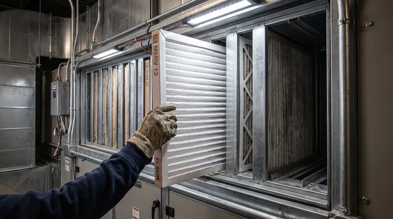 Commercial HVAC systems rely on MERV-rated filters to maintain high airflow volumes without overtaxing fan motors.