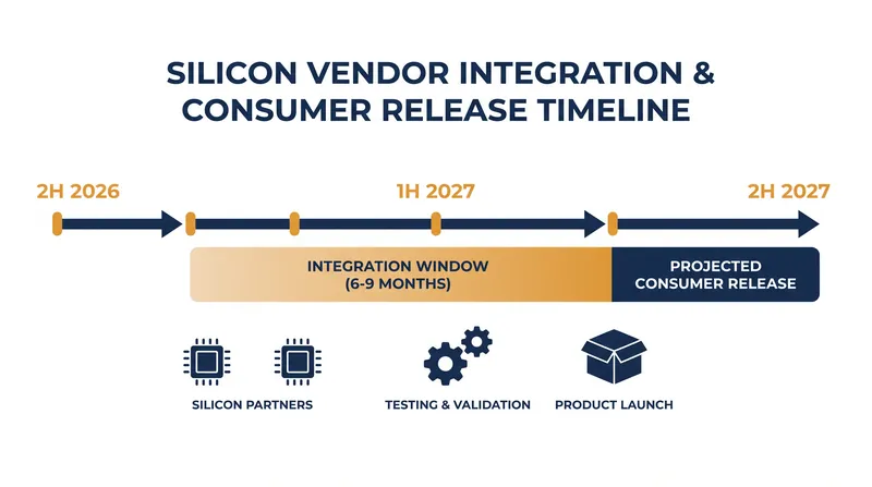 Consumer handsets featuring the new architecture are expected to launch in late 2027.