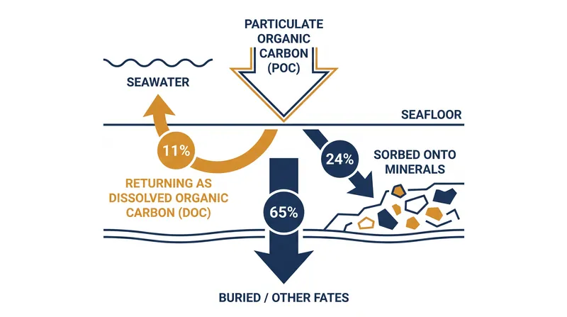 The fate of particulate organic carbon at the sediment-water interface.