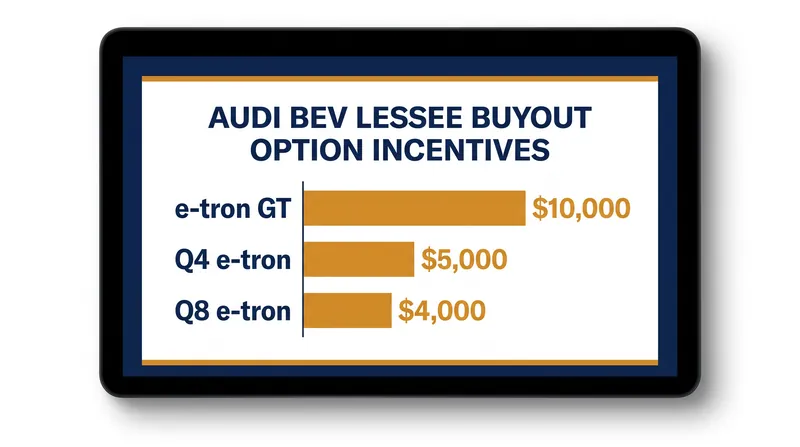 Audi's September 2026 lease buyout incentives by model.