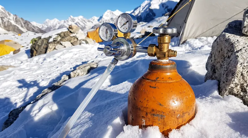 If a regulator freezes or a cylinder runs dry in the Death Zone, a climber's physiological tolerance drops by up to 60 percent within 15 minutes.