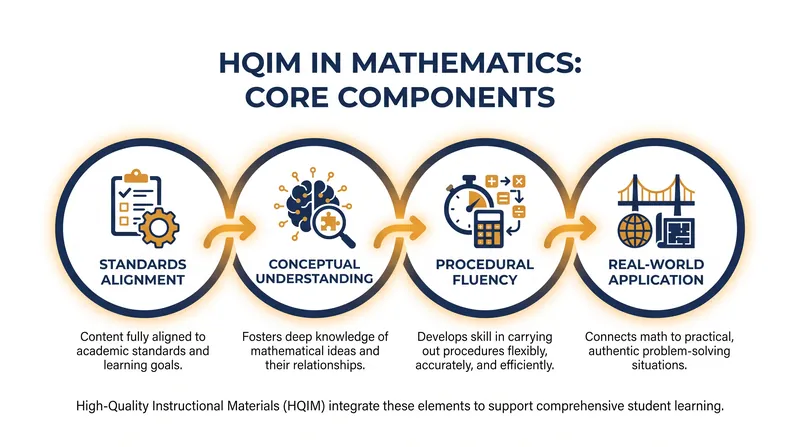 The foundational pillars of High-Quality Instructional Materials.