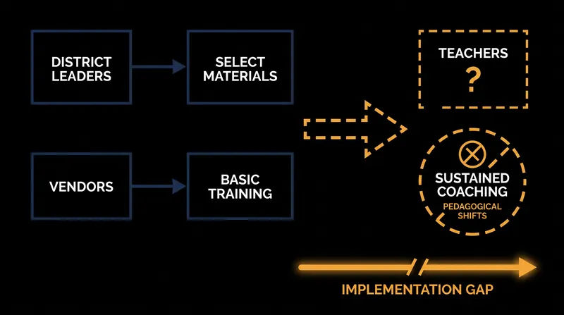 The structural disconnect in curriculum implementation.