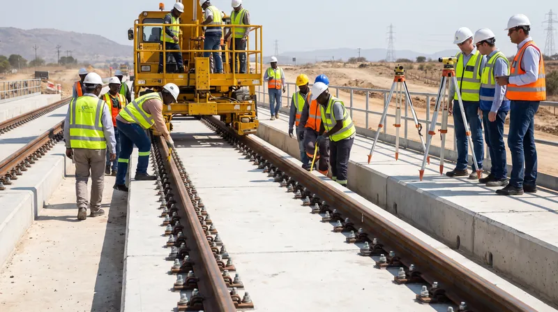 To eliminate the risk of thermal buckling entirely, many high-speed networks anchor continuous welded rail directly to rigid concrete slabs.