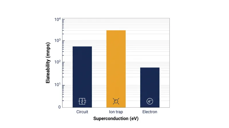 Coherence times vary drastically across hardware modalities, with trapped ions leading in raw lifespan.