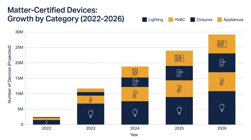 Device certification has accelerated as the Connectivity Standards Alliance releases new specifications.