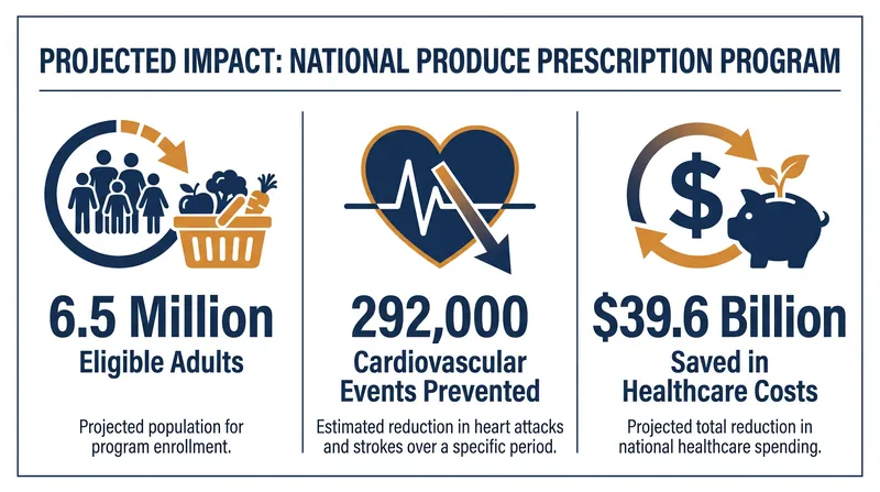 Projected health and economic impacts of implementing a national produce prescription program for adults with diabetes.