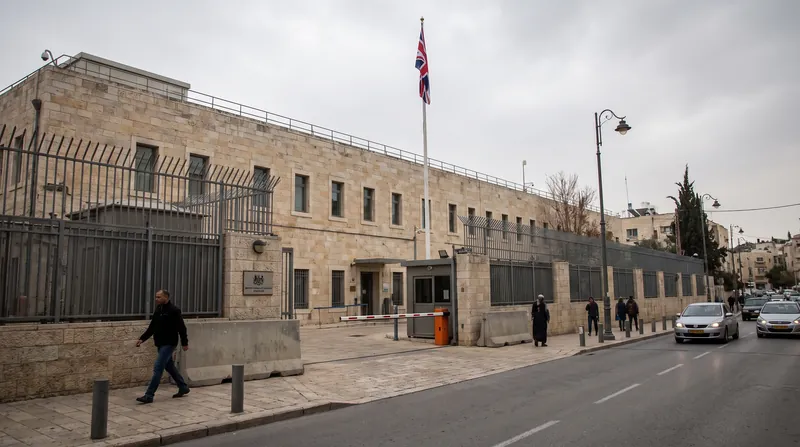 Israel ordered the closure of the British consulate in Jerusalem in retaliation for the sanctions.