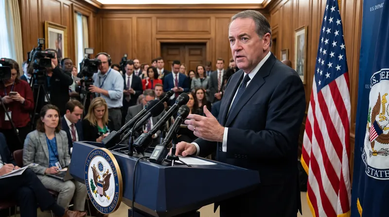 U.S. Ambassador Mike Huckabee warned that the British sanctions could trigger secondary economic consequences under U.S. state laws.