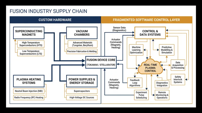While billions flow into fusion hardware, the software required to control the plasma remains highly fragmented.