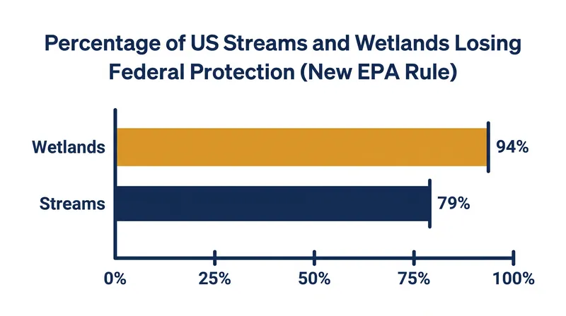 Environmental groups project the new definitions will eliminate federal oversight for the vast majority of the nation's seasonal waterways.