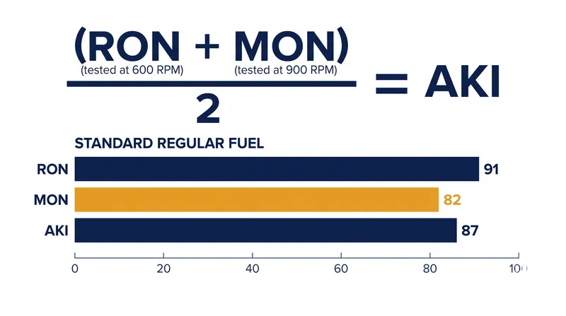 The U.S. Anti-Knock Index masks the gap between a fuel's performance under mild (RON) and severe (MON) testing conditions.