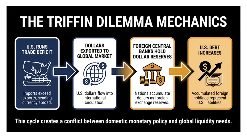 The cycle of liquidity provision requires the reserve issuer to run persistent external deficits.