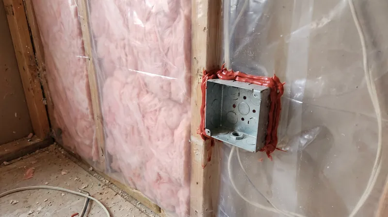 If a Class I vapor barrier is used, every penetration—like electrical boxes and fastener holes—must be perfectly sealed to prevent convective air leaks.