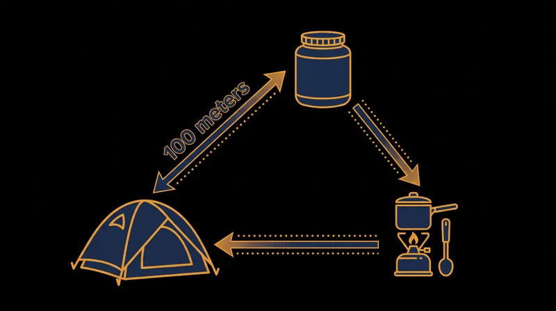 An IGBC-certified canister is only effective when stored at least 100 meters away from the sleeping area.