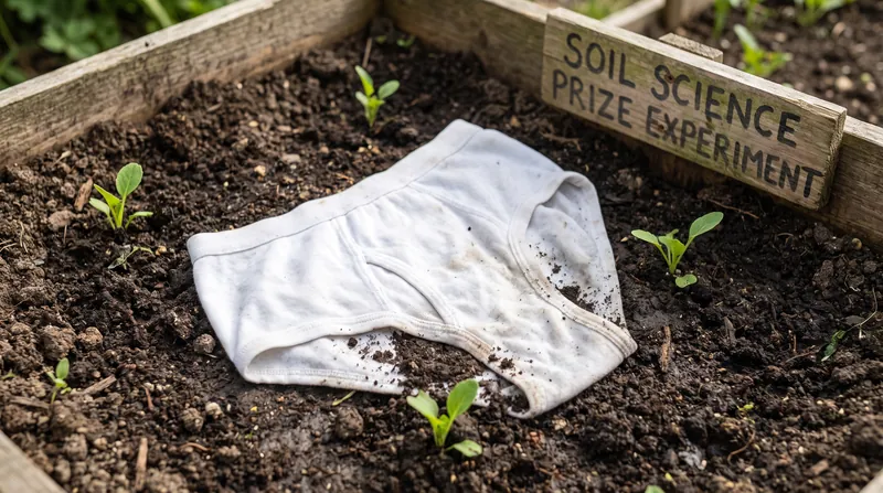 The Soil Science Prize was awarded for an experiment that buried 1,000 pairs of cotton underpants to test the biological activity of soil microbes.