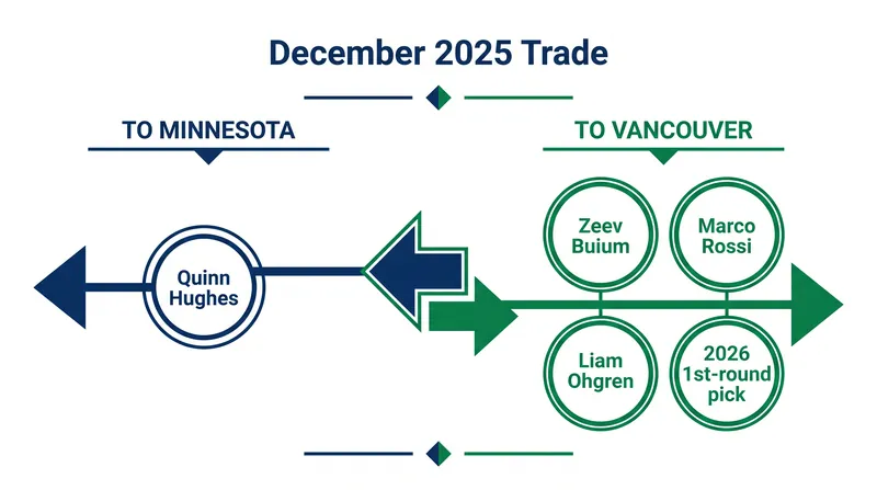 The December 2025 blockbuster trade that brought Zeev Buium to Vancouver.