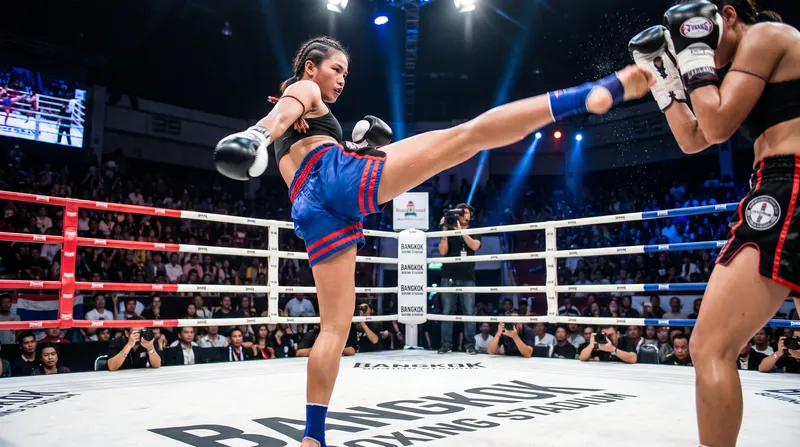 Stamp Fairtex utilized heavy body kicks and forward pressure to neutralize Flores's reach advantage.