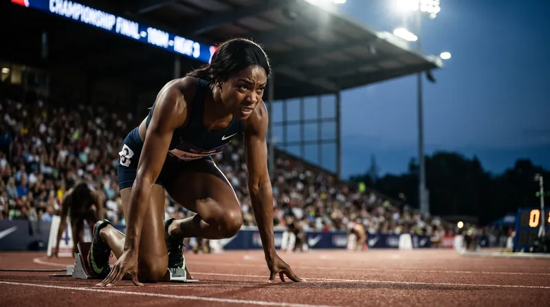 The seven-event format guarantees high-stakes matchups between the world's fastest women.